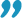 Graphic of a closed quotation mark in white on a light blue background, complementing quotes or testimonials